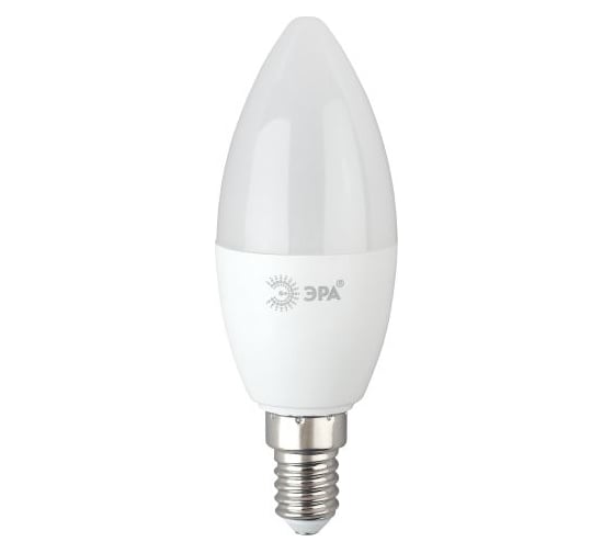 Набор светодиодных лампочек ЭРА RED LINE LED B358W865E14 R (EC) Е14 / E14 8Вт свеча, холодный дневной свет, 10 штук Б0056228