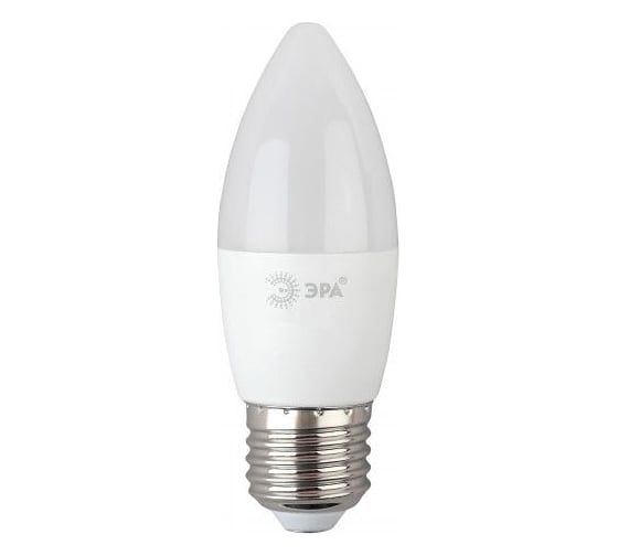 Набор светодиодных лампочек ЭРА RED LINE LED B358W840E27 R (EC) Е14 / E14 8Вт свеча, нейтральный белый свет, 10 штук Б0056230
