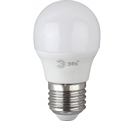 Набор светодиодных лампочек ЭРА RED LINE LED P4510W865E27 R (EC) Е14 / E14 10Вт шар, холодный дневной свет, 10 штук Б0056260