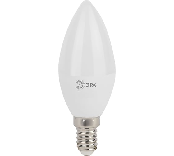 Набор светодиодных лампочек ЭРА STD LED B357W860E14 (EC) Е14 / E14 7Вт свеча холодный дневной свет, 10 штук Б0056305