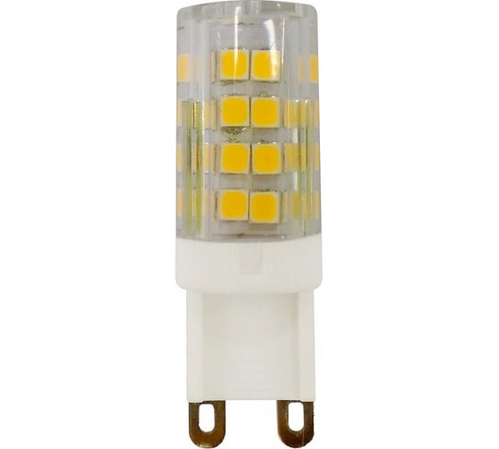 Набор светодиодных лампочек ЭРА STD LED JCD3,5WCER840G9 (EC) G9 3,5Вт керамика капсула, нейтральный белый свет, 10 штук Б0056973