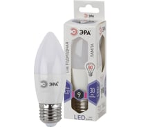 Набор светодиодных лампочек ЭРА STD LED B359W860E27 (EC) Е14 / E14 9Вт свеча, холодный дневной свет, 10 штук Б0056314