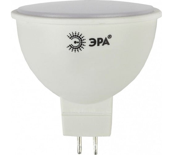 Набор светодиодных лампочек ЭРА STD LED MR164W827GU5.3 (EC) GU5.3 4Вт софит, теплый белый свет, 10 штук Б0056288