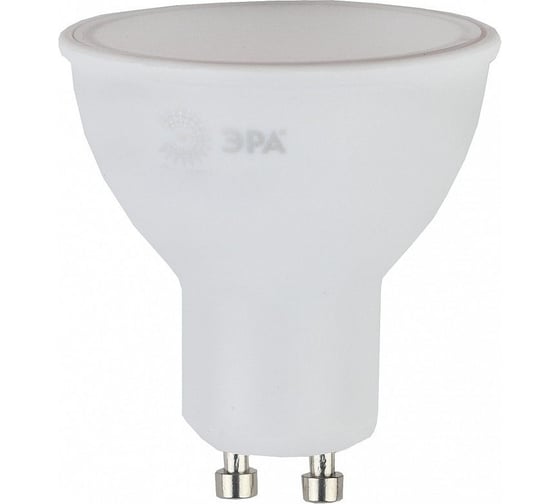 Набор светодиодных лампочек ЭРА STD LED MR166W827GU10 (EC) GU10 6Вт софит, теплый белый свет, 10 штук Б0056294