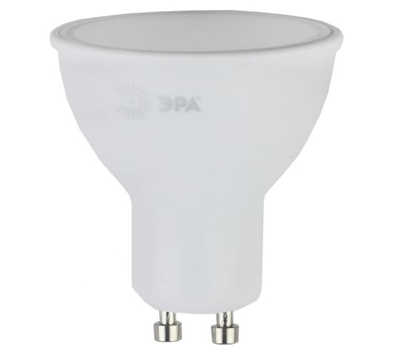 Набор светодиодных лампочек ЭРА STD LED MR168W827GU10 (EC) GU10 8Вт софит, теплый белый свет, 10 штук Б0056300