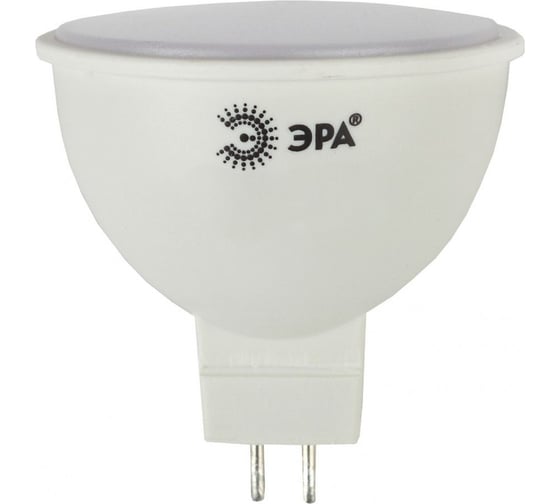 Набор светодиодных лампочек ЭРА STD LED MR166W827GU5.3 (EC) GU5.3 6Вт софит, теплый белый свет, 10 штук Б0056291