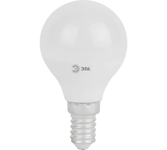 Набор светодиодных лампочек ЭРА STD LED P4511W827E14 (EC) E14 / Е14 11 Вт шар, теплый белый свет, 10 штук Б0056966
