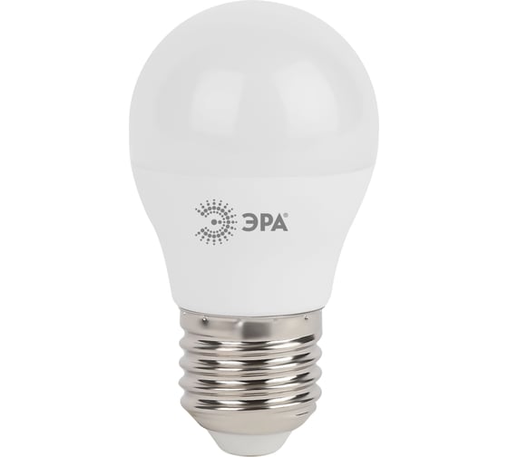 Набор светодиодных лампочек ЭРА STD LED P4511W840E27 (EC) E27 / Е27 11 Вт шар, нейтральный белый свет, 10 штук Б0056970