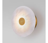 Светодиодный настенный светильник с мраморным рассеивателем Eurosvet 40340 LED латунь a066529