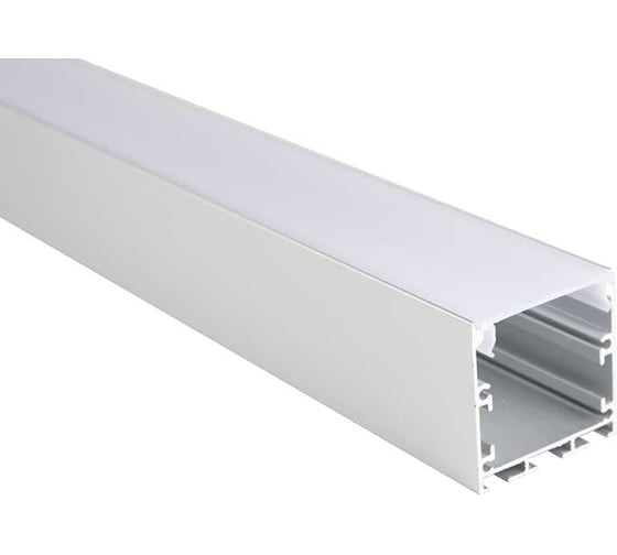Комплект Jazzway из анодированного накладного профиля PAL 3535 (комплект 2м; 2 глухих заглушки; рассеиватель матовый; 4 клипсы крепежных) 5049925