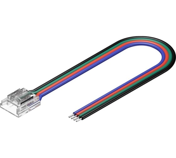 Коннектор для гибкого соединения светодиодной ленты geniled СОВ RGB 10мм 4pin прокалывающий 1 шт 12414 1