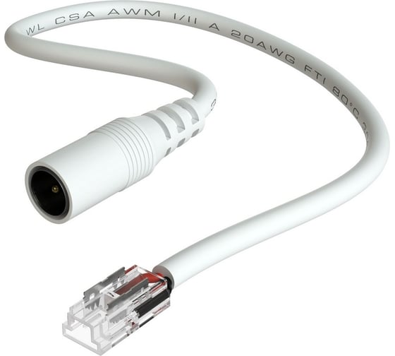 Коннектор для светодиодной ленты geniled COB 5мм с проводом Jack мама 2pin прокалывающий 1 шт 12376