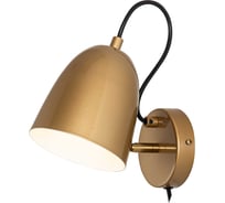 Бра De Fran, Е27 220В 1x60Вт, серия АСТА, цвет золото + белый, со шнуром и выключателем B-1116