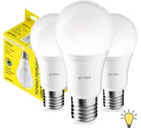 Светодиодная лампа geniled энергосберегающая, E27, A60, 16Вт, 3000K, 90Ra, груша, 3 шт 01373_3000_3