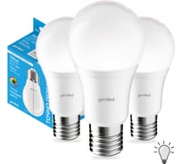 Светодиодная лампа geniled энергосберегающая, E27, A60, 16Вт, 4000K, 90Ra, груша, 3 шт 01373_4000_3