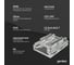Коннектор прямой для одноцветной светодиодной ленты geniled 10мм 2pin прокалывающий 1шт 12370 7