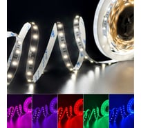 Светодиодная лента Geniled 5м 24В 14Вт/м RGBW 4000К подсветка 60 led/m IP33 12мм 03568