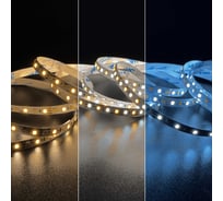 Светодиодная лента Geniled 2м 12В 12Вт/м 3000-6000К теплая дневная и холодная CCT MIX подсветка 120 led/m IP33 8мм 03567