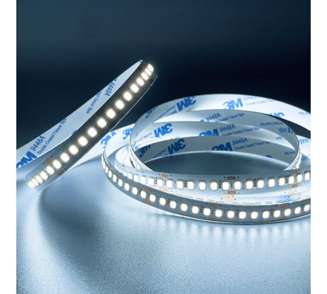 Светодиодная лента Geniled 5м 12В 12Вт/м 6000К холодная подсветка 120 led/m IP65 влагостойкая уличная 8мм 03518