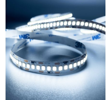 Светодиодная лента Geniled 5м 12В 20Вт/м 6000К холодная подсветка 240 led/m IP65 влагостойкая уличная 10мм 03524