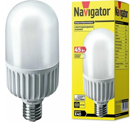 Лампа Navigator NLL-T105-45-230-840-E40 94340