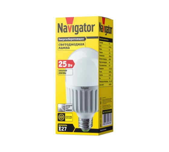 Лампа Navigator NLL-T75-25-230-840-E27 94338