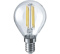 Лампа Navigator NLL-F-G45-4-230-4K-E14 61342