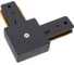 Коннектор Jazzway PTR P CL-BL черный L- образный для трековых систем PTR 5052116 3