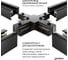 Соединитель geniled X для шинопровода однофазного черный 22021 10