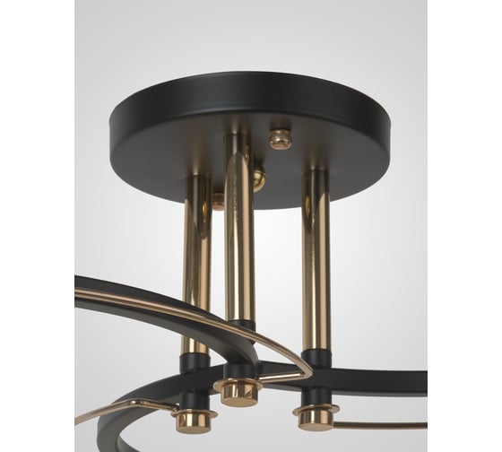 Потолочный светильник Мелодия Света P5535-3 BK+GD 000029940