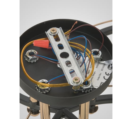 Потолочный светильник Мелодия Света P5535-3 BK+GD 000029940