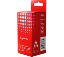 Лампа светодиодная Триколор LED А60 15Вт 3000K E27 LED-TR-А6015w3KE27