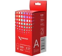 Лампа светодиодная Триколор LED А60 9Вт 3000K E27 LED-TR-А609w3KE27
