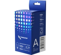 Лампа светодиодная Триколор LED А60 9Вт 6500K E27 LED-TR-А609w6KE27
