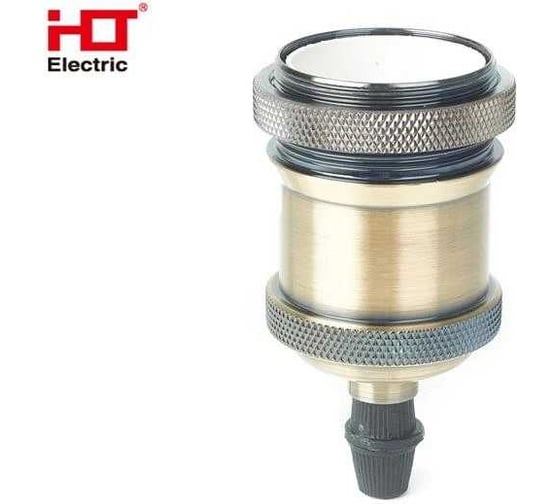 Патрон подвесной HLT E27 RETRO золото (20 шт в уп) 085-10-023 1
