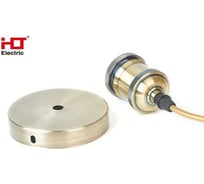 Патрон подвесной HLT E27 со шнуром 1,5м RETRO золото (8 шт в уп) 085-10-026