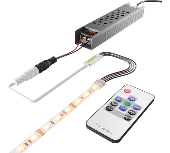Контроллер для светодиодной ленты RGB Geniled с пультом GL-12V144WRF-B 17003