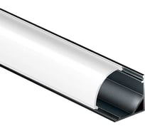 Алюминиевый профиль для светодиодной ленты geniled угловой 1 метр 5 шт черный 12139b_1_5