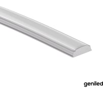 Накладной профиль для светодиодной ленты geniled гибкий, 18x6x1000, с заглушками и рассеивателем 12171_1_ch