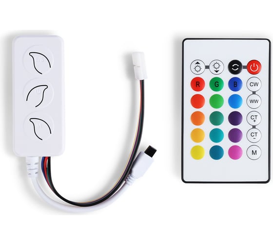 Контроллер Ambrella Light WIFI Tuya для светодиодных лент RGB+CCT с управлением белого света c ИК пультом ILLUMINATION GS11601