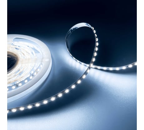 Светодиодная лента Geniled 5м 12V 12Вт/м 6000k холодная подсветка 120 led/m IP33 8мм 03505