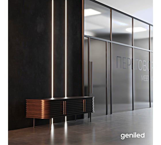 Светодиодная лента geniled подсветка-для комнаты, в гардероб, на кухню-Холодный белый свет, GL-180SMD2835, 1890 Лм/м, 24В, Длина-5м, B-10 мм, W-16 Вт, 6500 К, IP33 03469