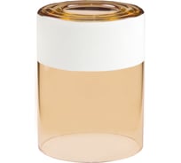 Плафон ЭЛЕТЕХ Цилиндр янтарь Полоса белая 1070908398