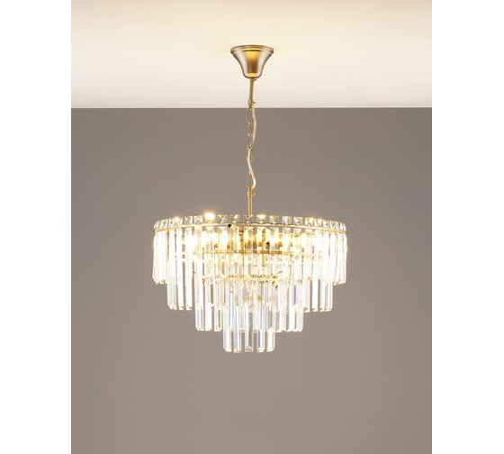 Люстра подвесная Moderli Crystal матовый хром V10738-9P