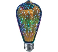 Лампа Navigator, NLL-3DRGB-ST64-2-230-E27 61487