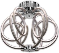 Люстра светодиодная потолочная Elvan 6022/6-48W-3500K белая с хромом LU-6022/6-48W-WW-WhCh