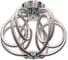 Люстра светодиодная потолочная Elvan 6022/6-48W-3500K белая с хромом LU-6022/6-48W-WW-WhCh 1