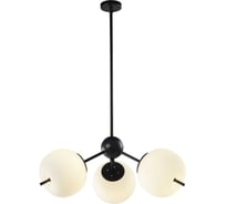 Люстра потолочная светодиодная Elvan 9326-3x7W-3000K-BkWh черная LU-9326/3R-7W-WW-BkWh