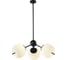 Люстра потолочная светодиодная Elvan 9326-3x7W-3000K-BkWh черная LU-9326/3R-7W-WW-BkWh 1