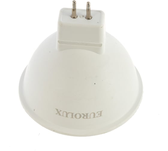 Светодиодная лампа Eurolux LL-E-MR16-7W-230-2,7K-GU5.3, рефлектор, 7Вт, теплый белый, GU5.3/  76/2/23